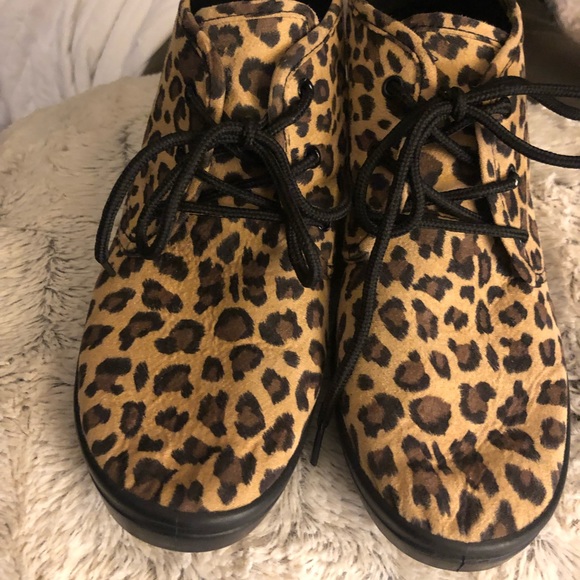 cheetah canvas shoes